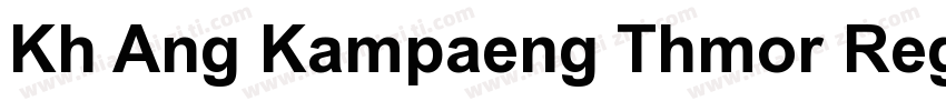 Kh Ang Kampaeng Thmor Regular字体转换